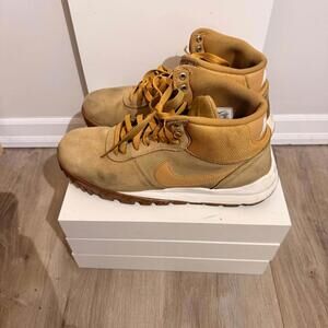 Nike Women's Wheat/Golden Brown Mid-Top Sneakers